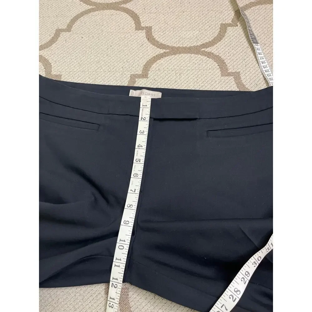 Hobbs London Black Annie Trouser Pants, size 10, MSRP $165